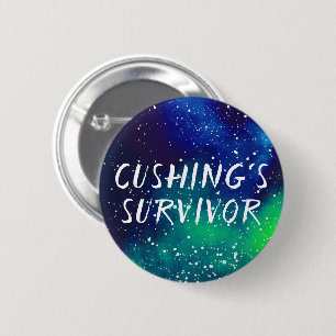 Cushing's Survivor Customisable Galaxy Identity 6 Cm Round Badge