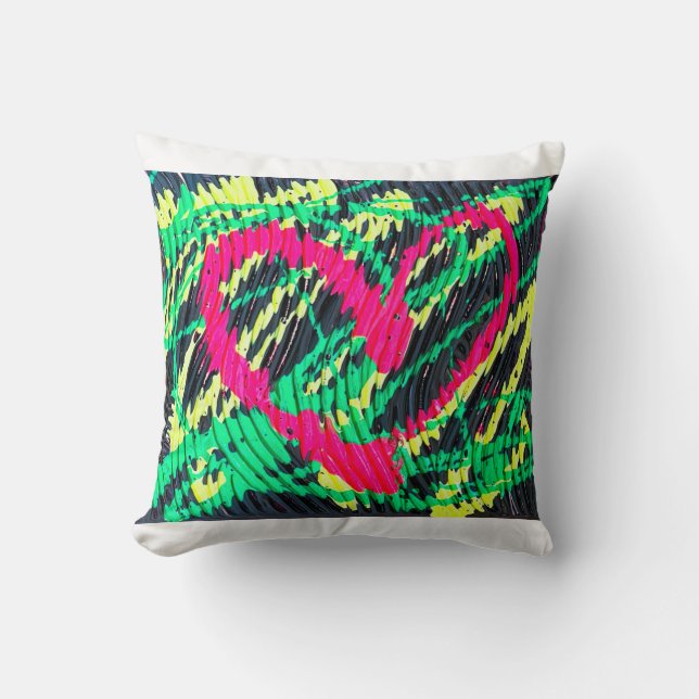 Cushion Abstract Art Heart  (Front)