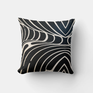 cushion black waves