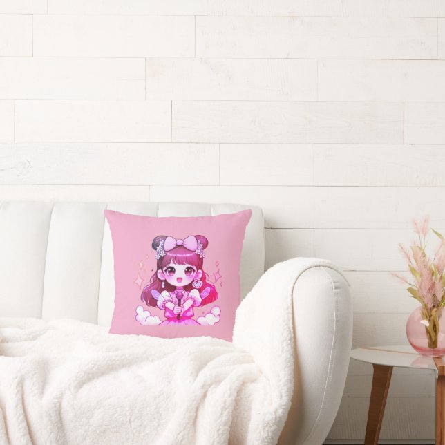 cushion girl kpop singer drawing (Couch)