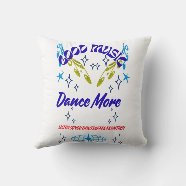 Cushion, Music Dance Cushion (Back)