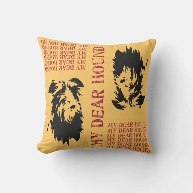 Cushion My dear hound (Front)
