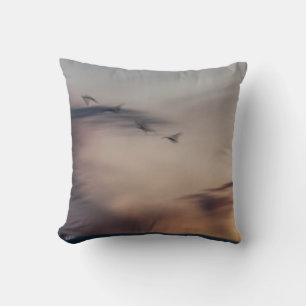 Cushion photo birds abstract