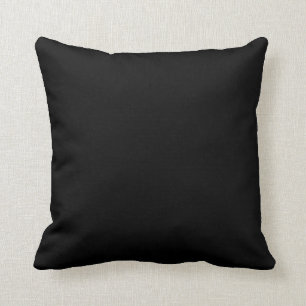 CUSHION - SQUARE. BLACK, YELLOW.