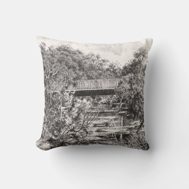 Cushion - 'Through the Bustling City...' (Front)