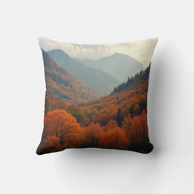Cushion with a beautiful mountain view (Back)