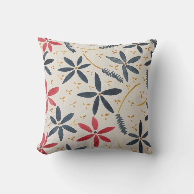 Cushion with floral design (Front)