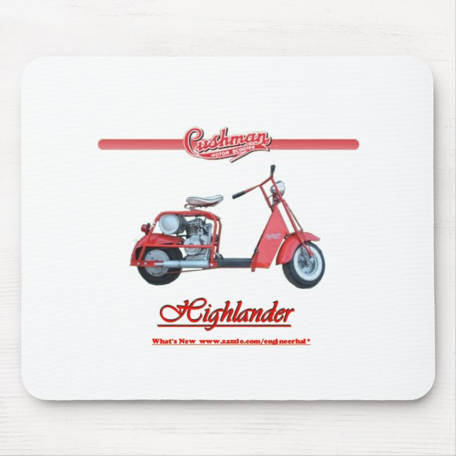 Cushman Highlander Scooter Mouse Pad (Front)