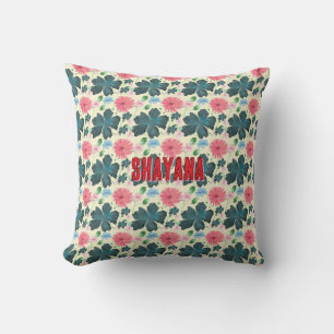 Cusom Watercolor floral pattern gift Cushion