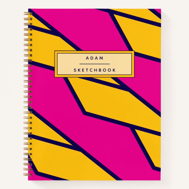 Cusotm Name Spiral Sketchbook Notebook (Front)