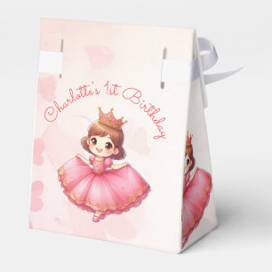 Custamisable Pink Princess Favour Box