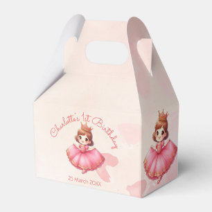 Custamisable Pink Princess Favour Box