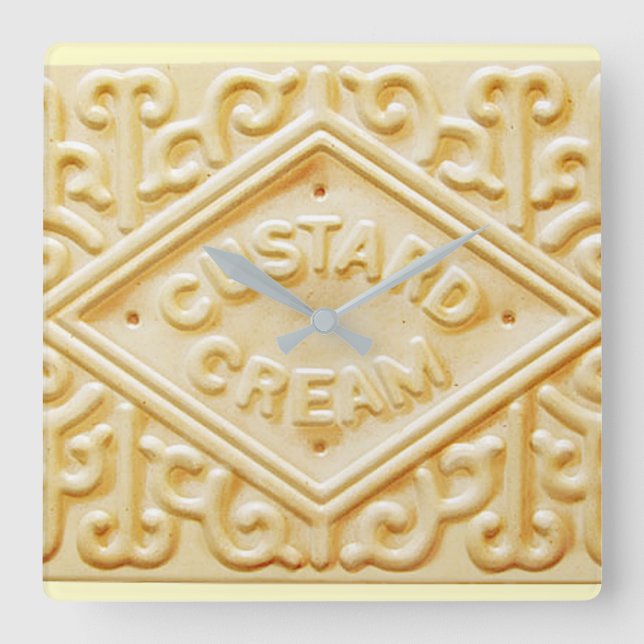 custard cream retro biscuit cookie clock 2 (Front)
