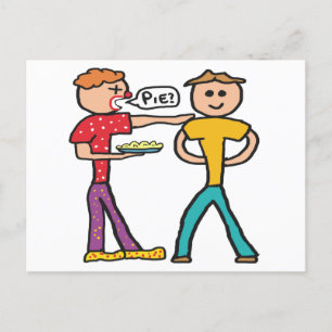 Custard Pie In The Face Postcard
