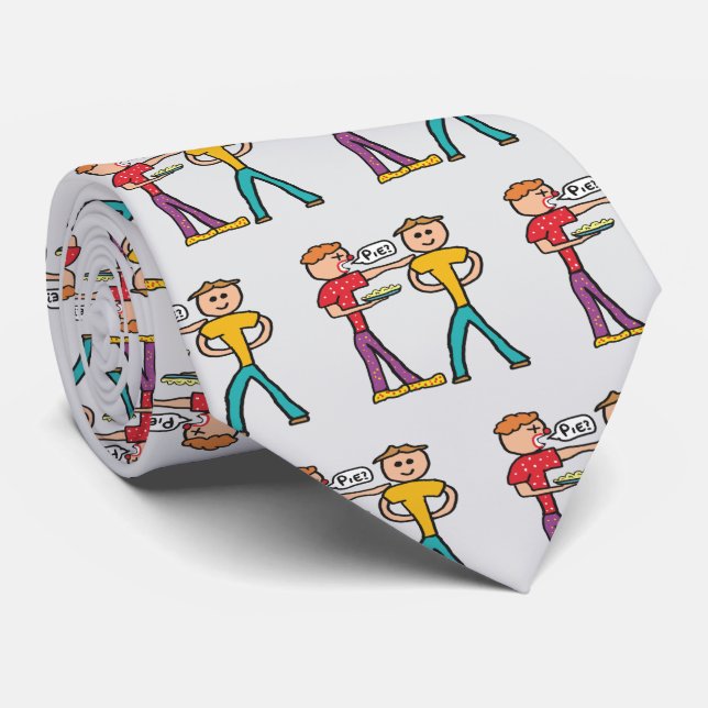Custard Pie In The Face Tie (Rolled)