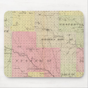 Custer and Logan County, Nebraska Mouse Pad