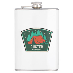 Custer National Forest Camping Hip Flask