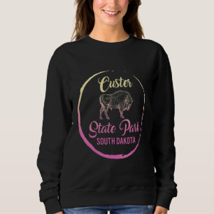 Custer State Park Buffalo Roundup South Dakota Vin Sweatshirt