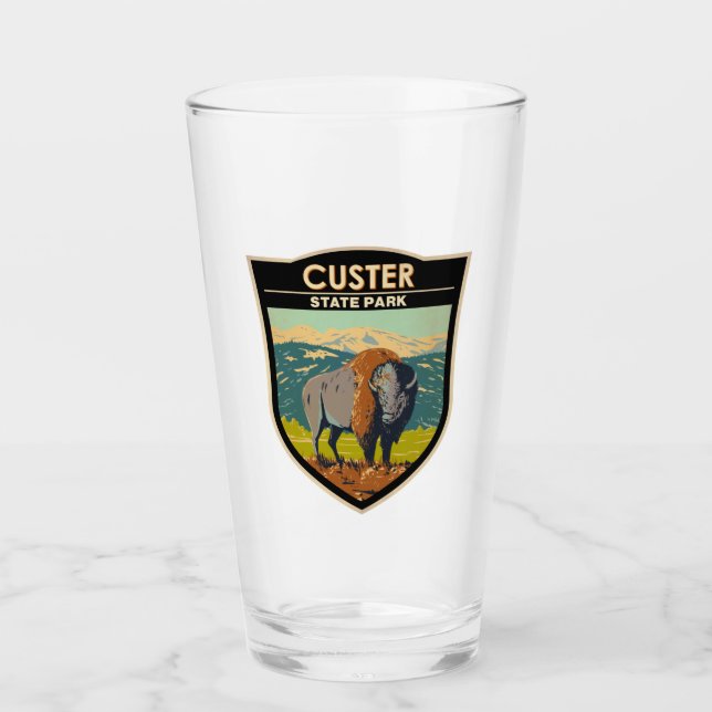 Custer State Park South Dakota American Bison Glass (Front)