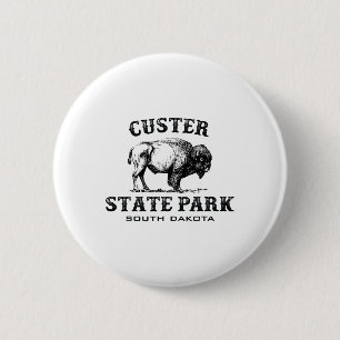 Custer State Park South Dakota American Bison Souv 6 Cm Round Badge