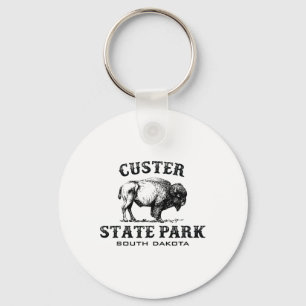 Custer State Park South Dakota American Bison Souv Key Ring
