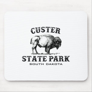 Custer State Park South Dakota American Bison Souv Mouse Pad