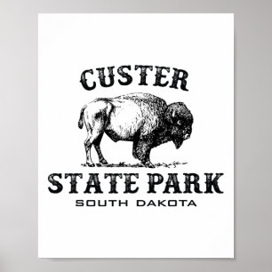 Custer State Park South Dakota American Bison Souv Poster