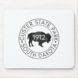 Custer State Park South Dakota Buffalo Hiking Trav Mouse Pad