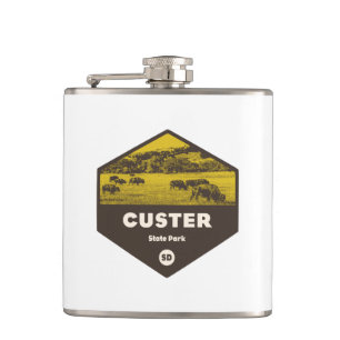Custer State Park South Dakota Hip Flask