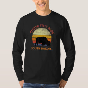 Custer State Park South Vintage Buffalo Retro Suns T-Shirt