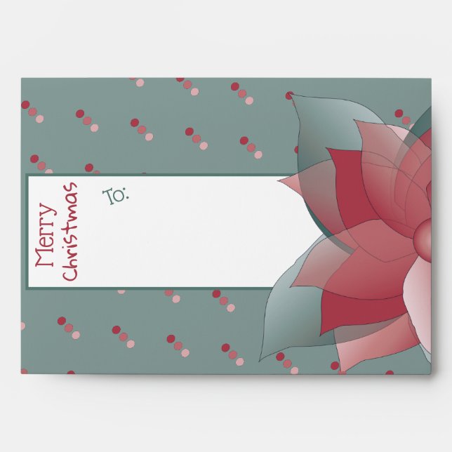 Custimize These Polka Dot Holiday Envelopes (Front)