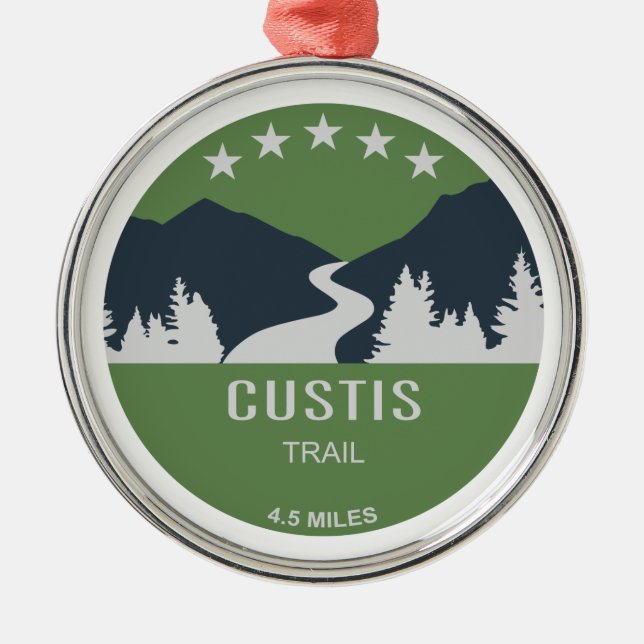 Custis Trail Metal Ornament (Front)