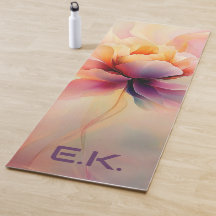 Custize Chic Floral Watercolor Yoga Mat