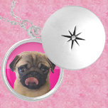 Custm New Pug Stunning Silver-Plated Gift Locket  Silver Plated Necklace<br><div class="desc">Custom New Pug Stunning Silver-Plated Gift Locket Necklace Not only does this stunning gift of a necklace add elegance to any outfit, but it also serves as a heartfelt token of appreciation for the new pug in your loved one's life. Add a cute pug picture to this silver-plated locket. At...</div>