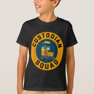 Custodian Custodian Squad Funny School Custodian G T-Shirt