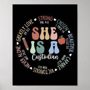 Custodian God Says Bible Verse Christian Back To S Poster