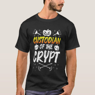 Custodian of The Crypt Halloween Design T-Shirt