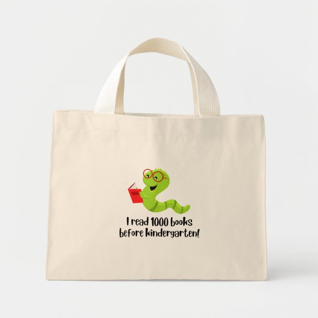Custom 1000 Books before Kindergarten Library Tote (Front)