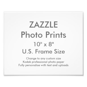 Custom 10" × 8" Photo Print (US Frame Size)