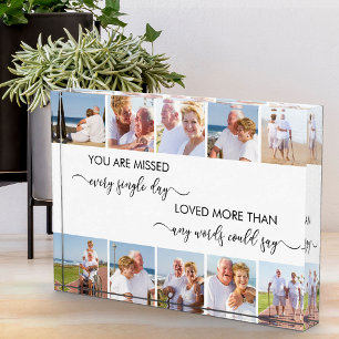 Custom 10 Photo Collage Remembrance Poem White