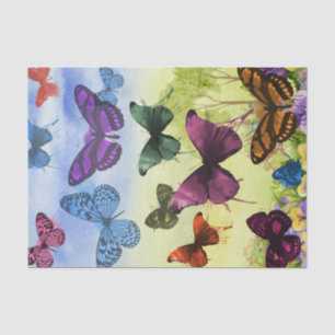 Custom 10lb Tissue Paper, White BUTTERFLY TISSUE Tissue Paper