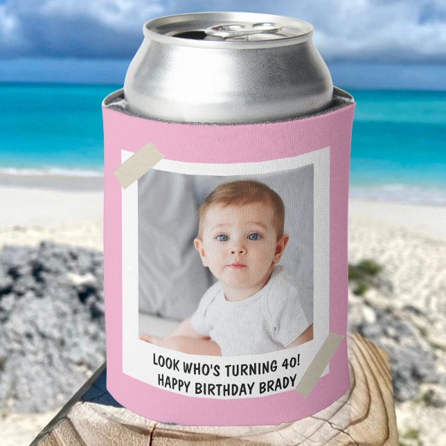 Custom 10th 20th 30th 40th 50th 60 Birthday Party Can Cooler (Creator Uploaded)