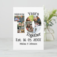 Custom 10th wedding anniversary 11 photo collage