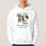 Custom 10th wedding anniversary 11 photo collage hoodie<br><div class="desc">Custom 10th wedding anniversary 11 photo collage. Personalise this ten years wedding anniversary with your photos and name of your soul mate.</div>