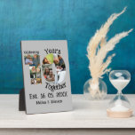 Custom 10th wedding anniversary 11 photo collage plaque<br><div class="desc">Custom 10th wedding anniversary 11 photo collage. Personalise this ten years wedding anniversary with your photos and name of your soul mate.</div>