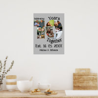 Custom 10th wedding anniversary 11 photo collage