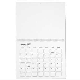 Custom 11" L x 14.25" W Keyboard Buttons Calendar