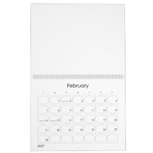 Custom 11" L x 14.25" W Modern Test Calendar