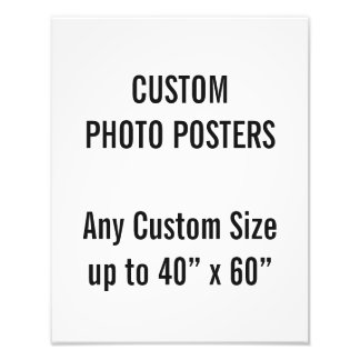 Custom 11" x 14" Photo Poster, up to 40” x 60”