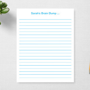 Custom 11 x 8.5 Lined Teacher Gift Personalised Notepad
